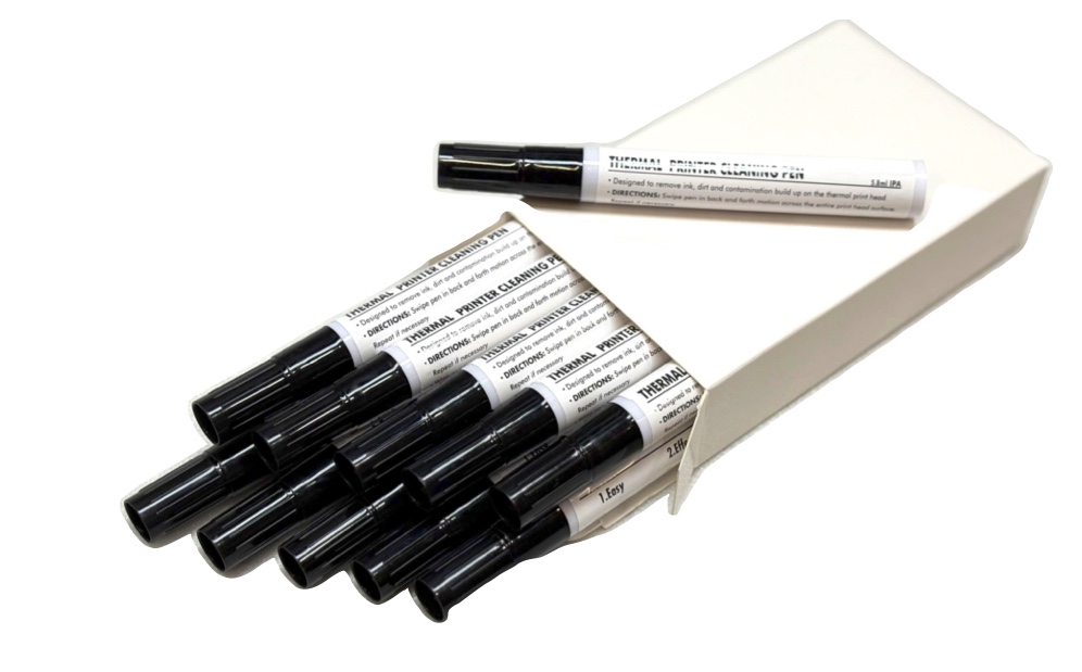 Thermal printhead cleaning pens